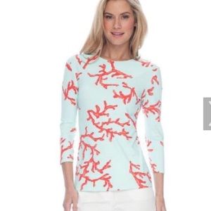 J. McLaughlin Snake Print Shirt